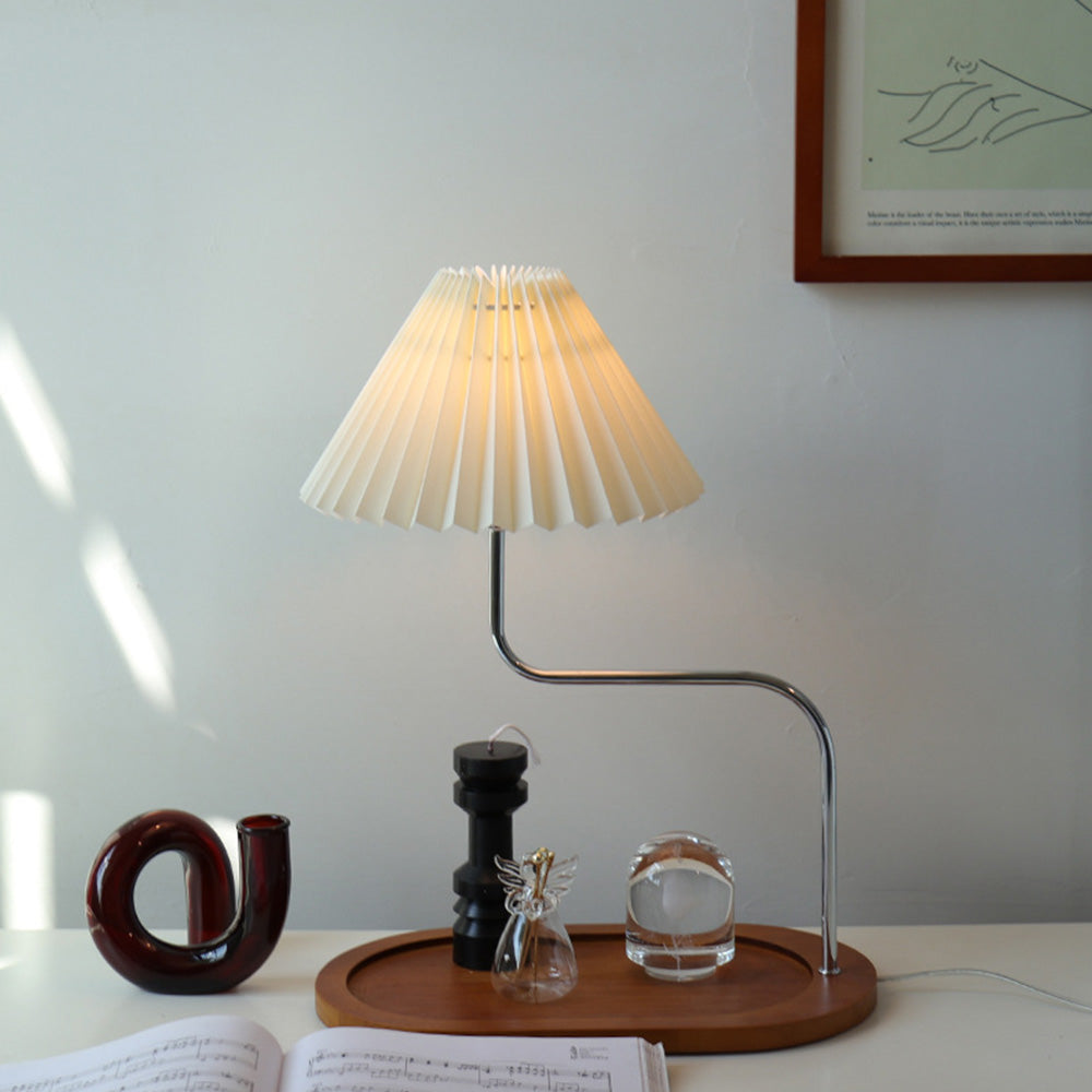 Vintage Solid Wood Table Lamp For Home Decor