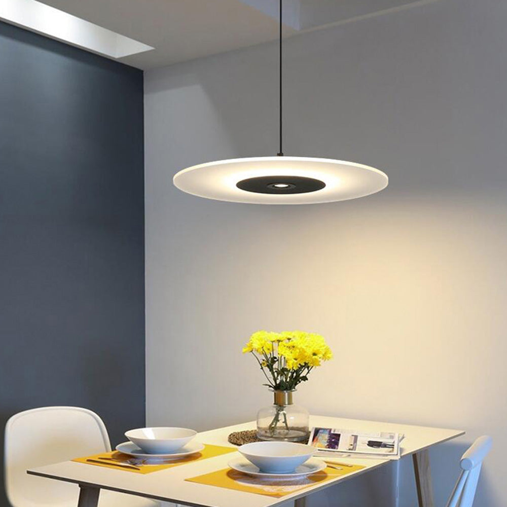 Nordic LED Flat Pendant Light For Dining Room