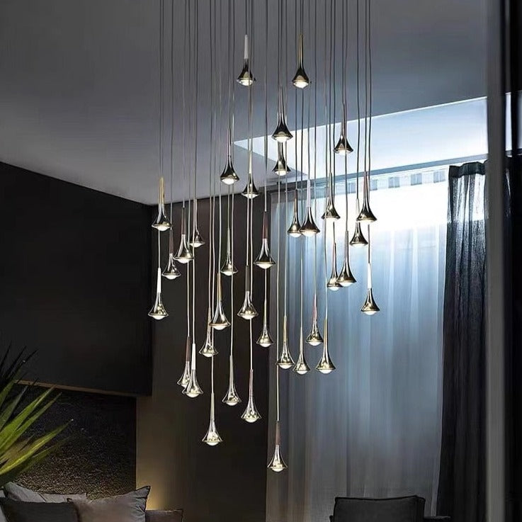 Luxury Raindrop Chandelier LED Hanging Lamp
