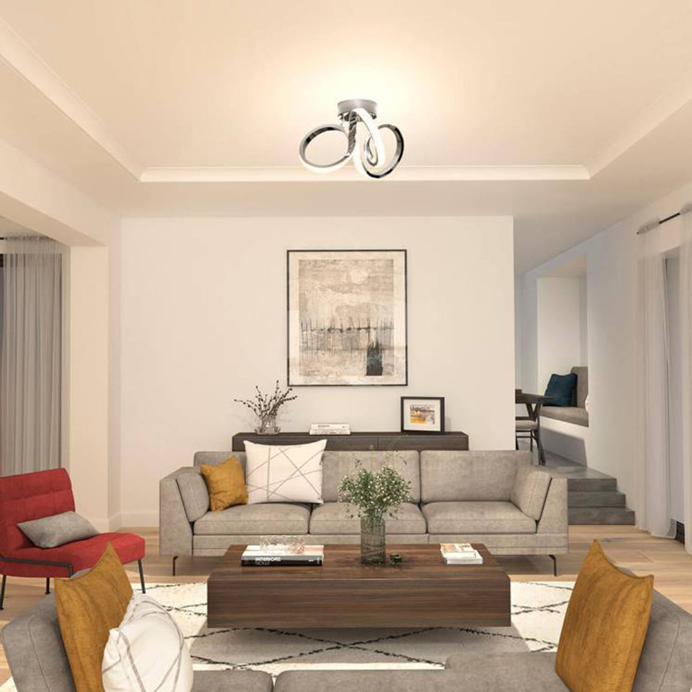 Swirl Integrated Led Pendant Light -Lampsmodern