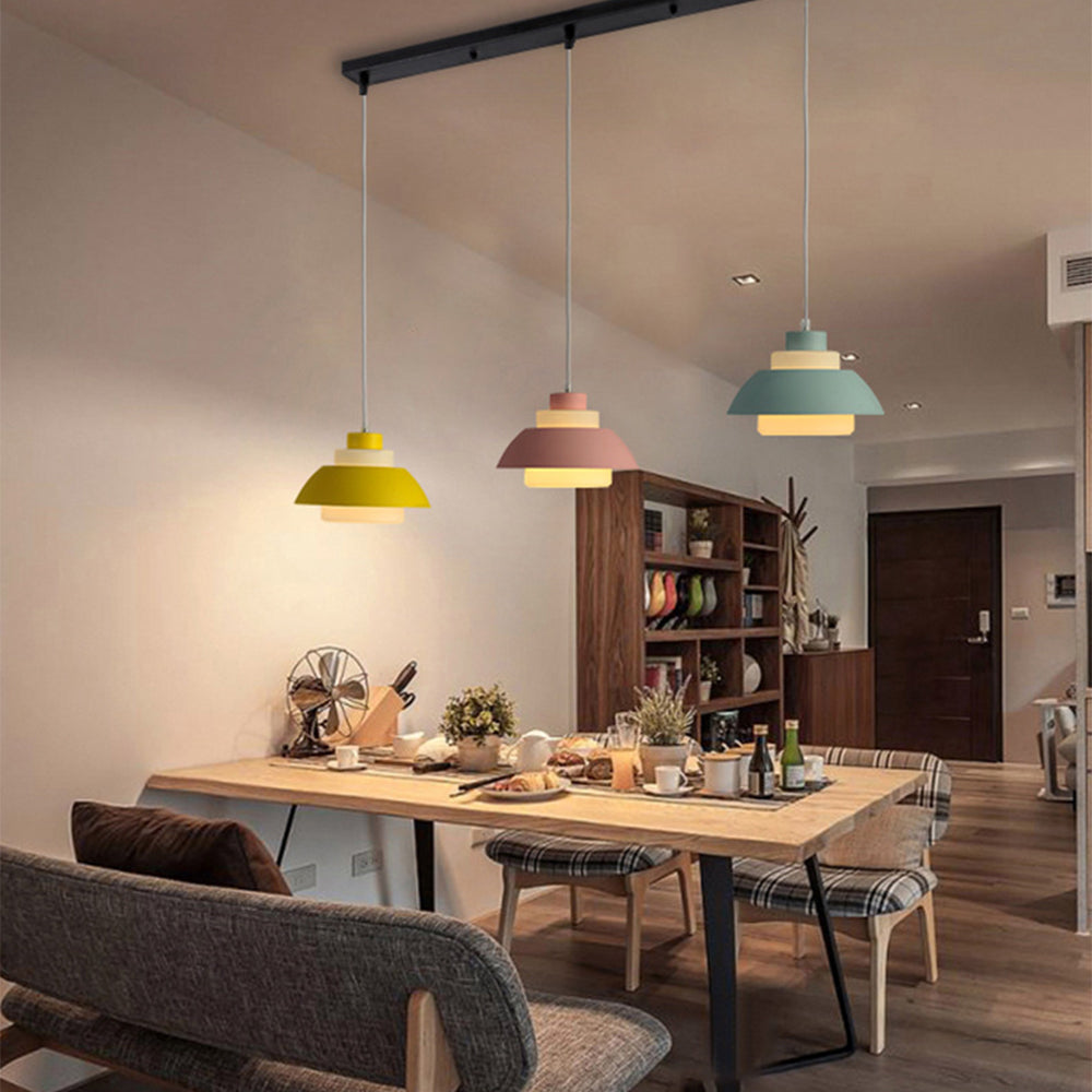Nordic Macaron Indoor Chandelier Modern Rustic Pendant Light -Lampsmodern