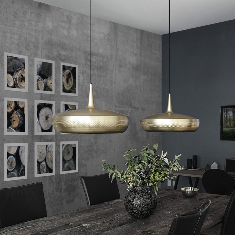 Minimalist Golden Metal Chandelier Modern Pendant Lampshade -Lampsmodern