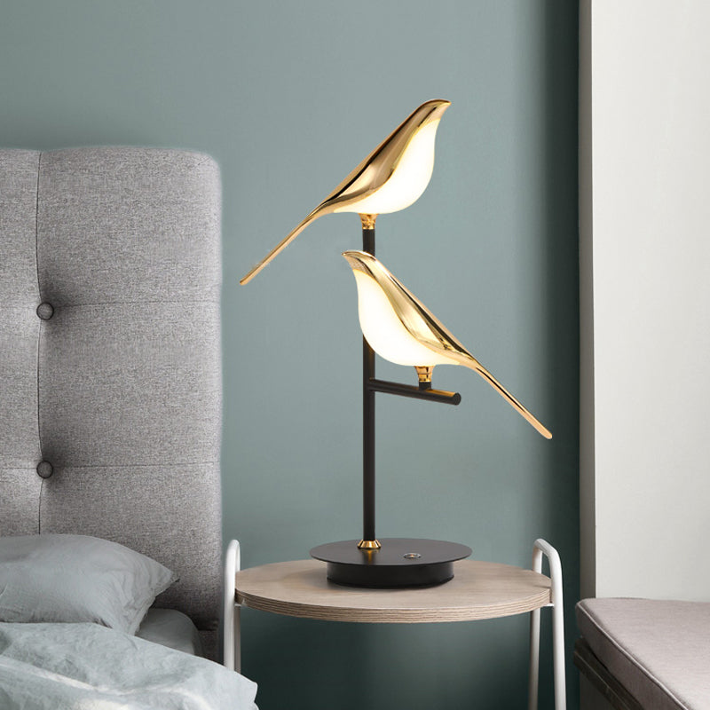 Lampsmodern Table Lamp Golden Bird Table Light for Bedroom