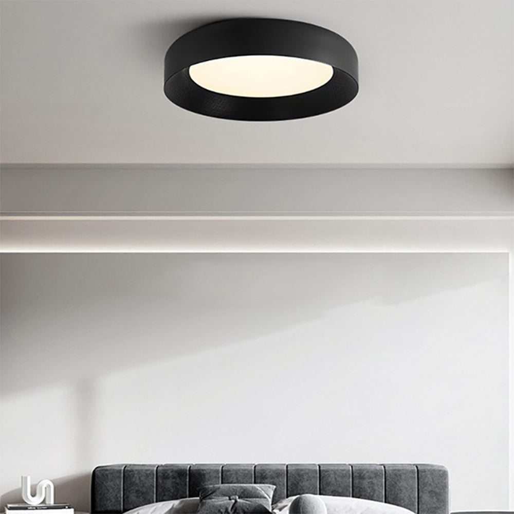Modern LED Metal Ceiling Lamp Flush Mount Black Ceiling Light