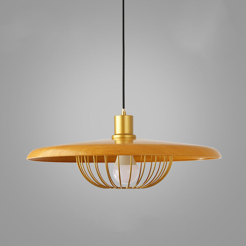 Nordic Single Head Wood Pendant Light -Homdiy