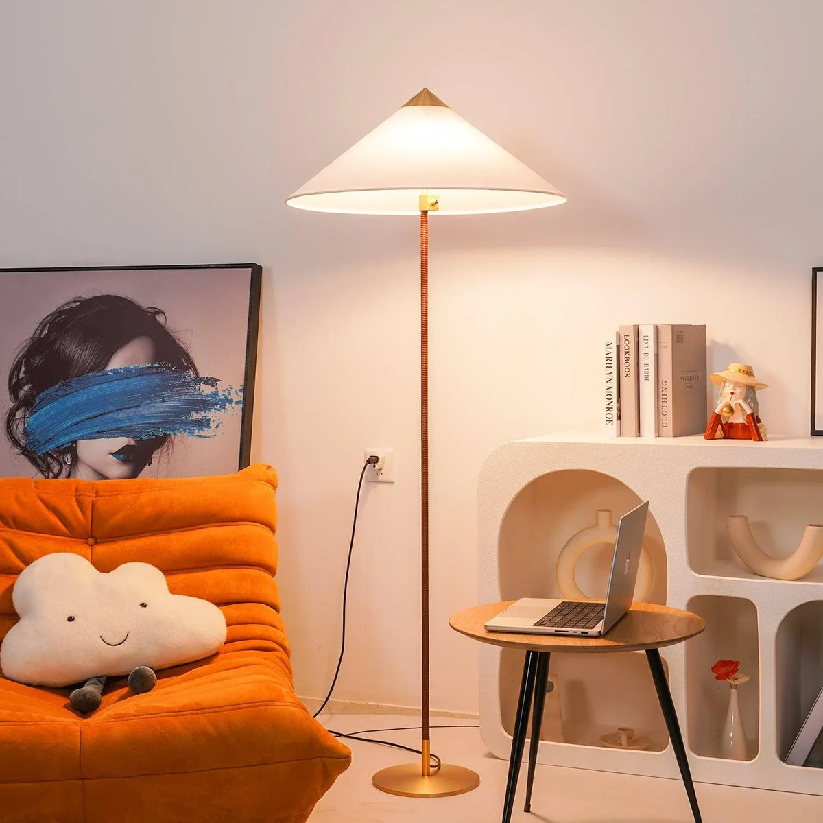 Vintage Tall Reading Pole Lamp Floor lamp -Homdiy