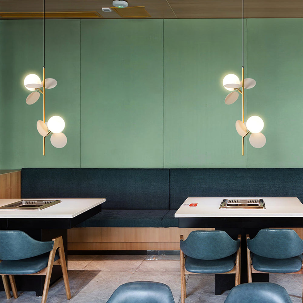 Light Source Pendent Lamp Glass Lampshade Chandelier Personality Art PVC Suspension Pendant Light -Lampsmodern