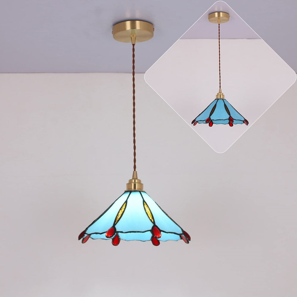 Retro Stained Glass Tiffany Pendant Light -Homdiy