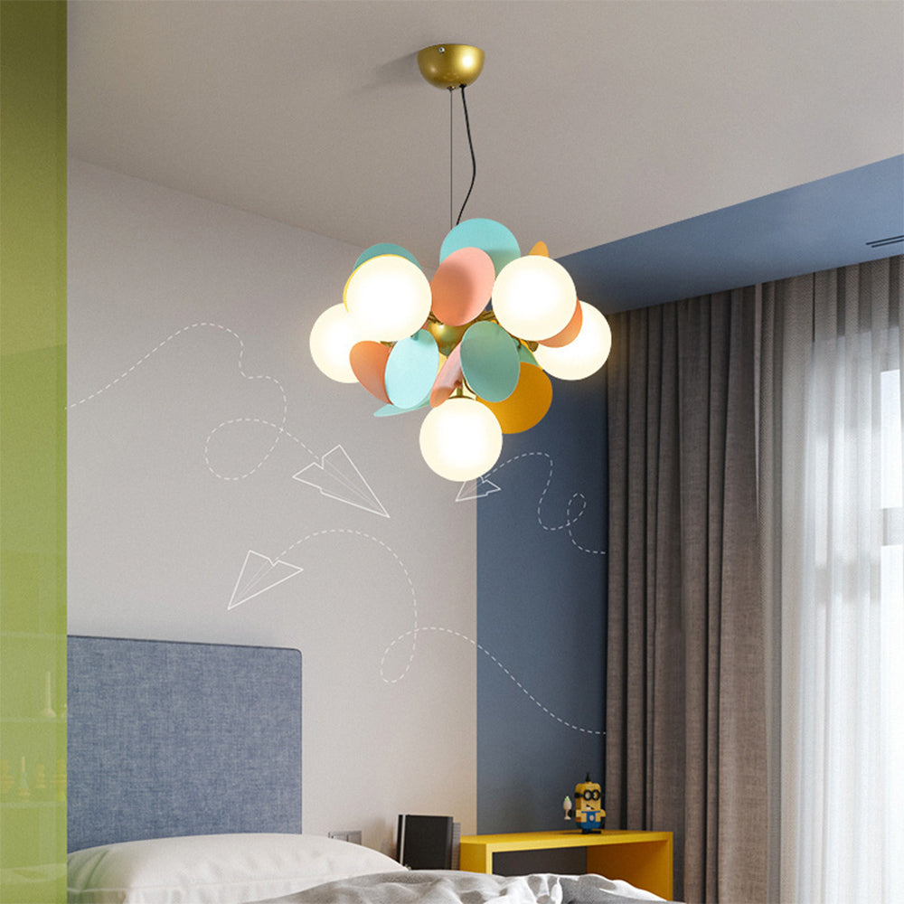 Modern Multicolored Flower-Branch Shaped Ceiling Chandelier Light