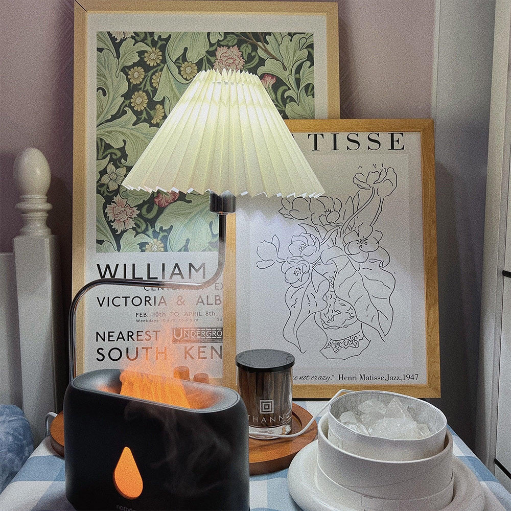 Vintage Solid Wood Table Lamp For Home Decor