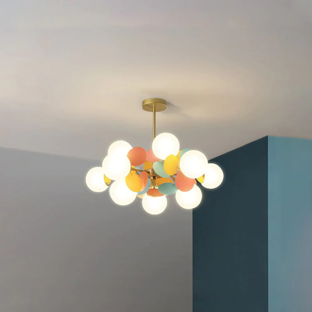 Creative Multicolored Flower Living Room Chandelier