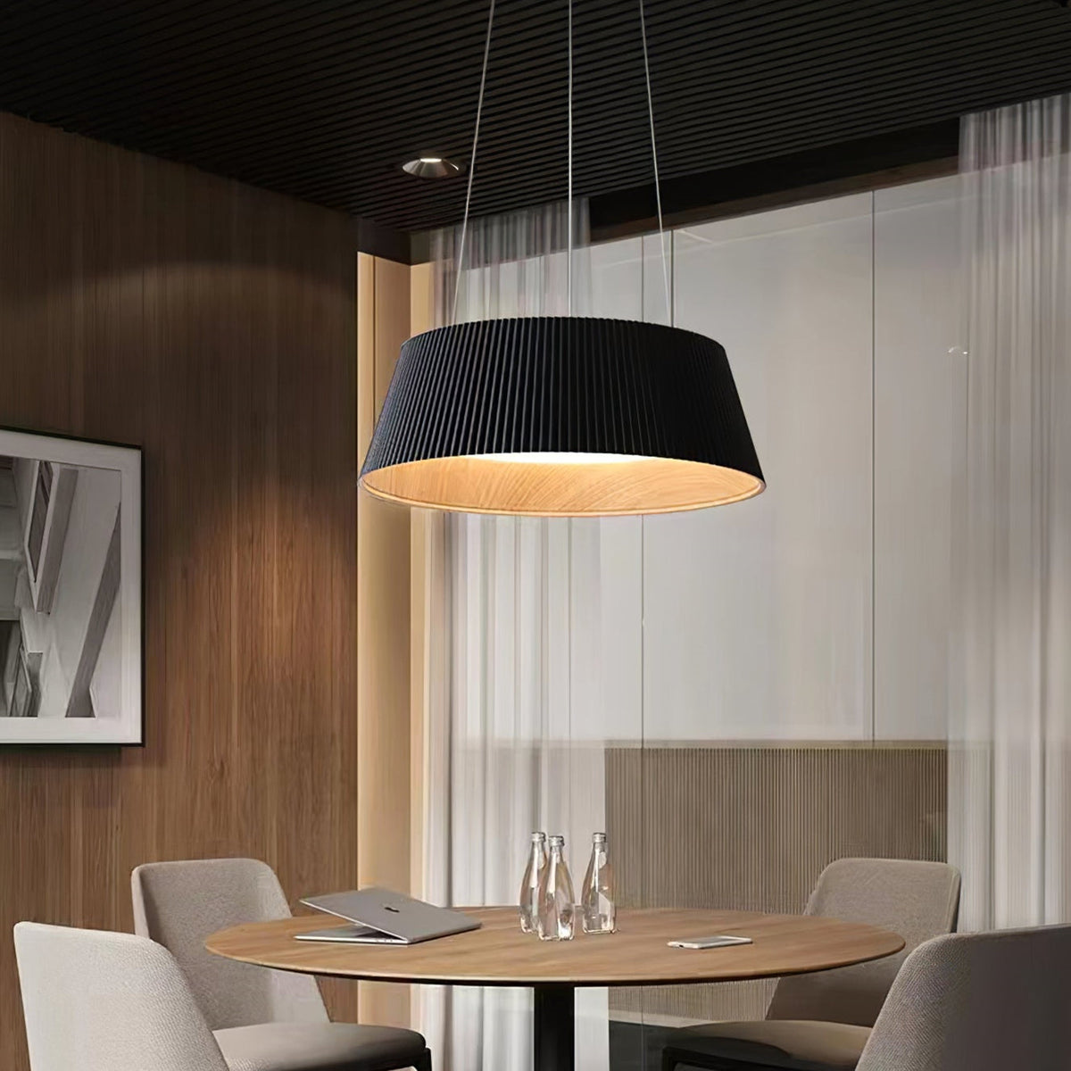 Modern Ribbed Kitchen Pendant Light Fixtures -Lampsmodern