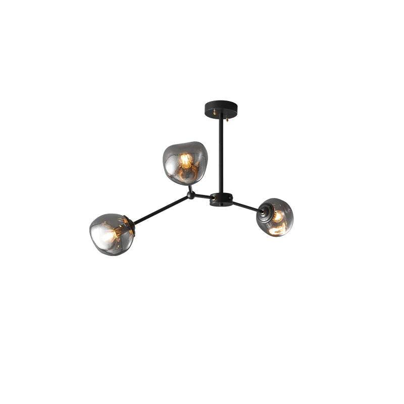 Modern Molecular Lava Glass Living Room Chandelier