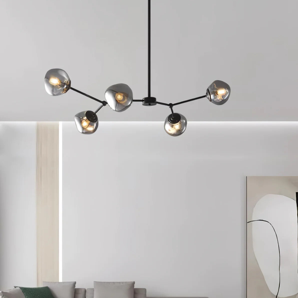 Modern Molecular Lava Glass Living Room Chandelier