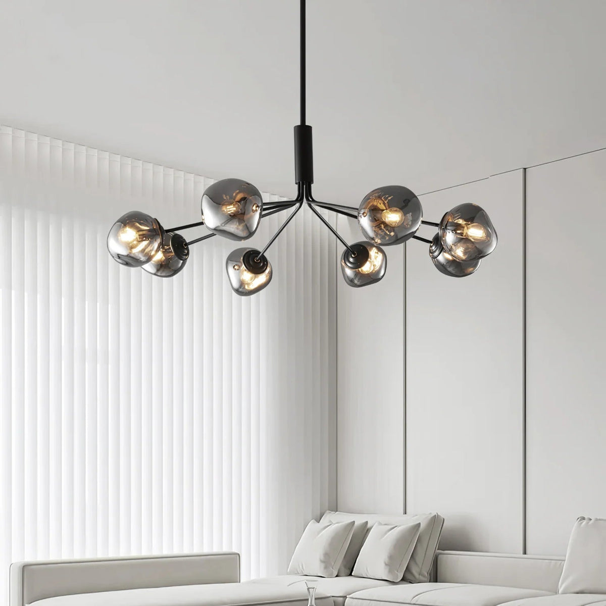 Modern Molecular Lava Glass Living Room Chandelier