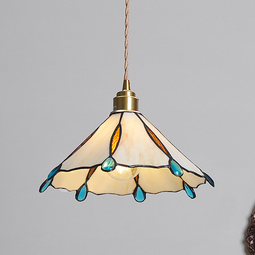 Retro Stained Glass Tiffany Pendant Light -Homdiy