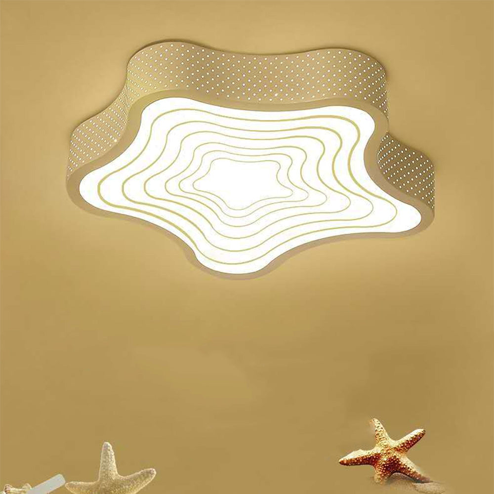 Contemporary Simplistic Star Shape Ceiling Lamp