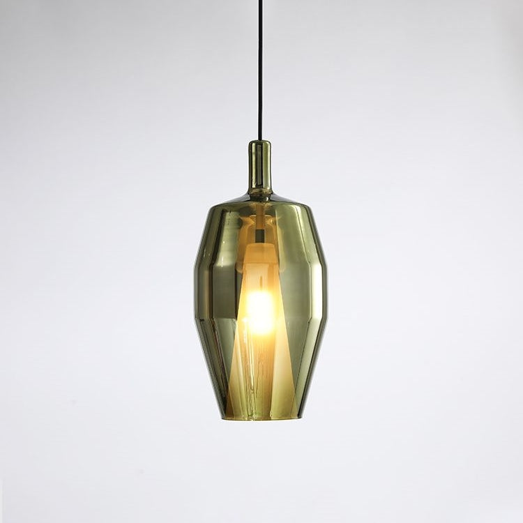 Modern Multicolored Glass Pendant Lamp for Dining