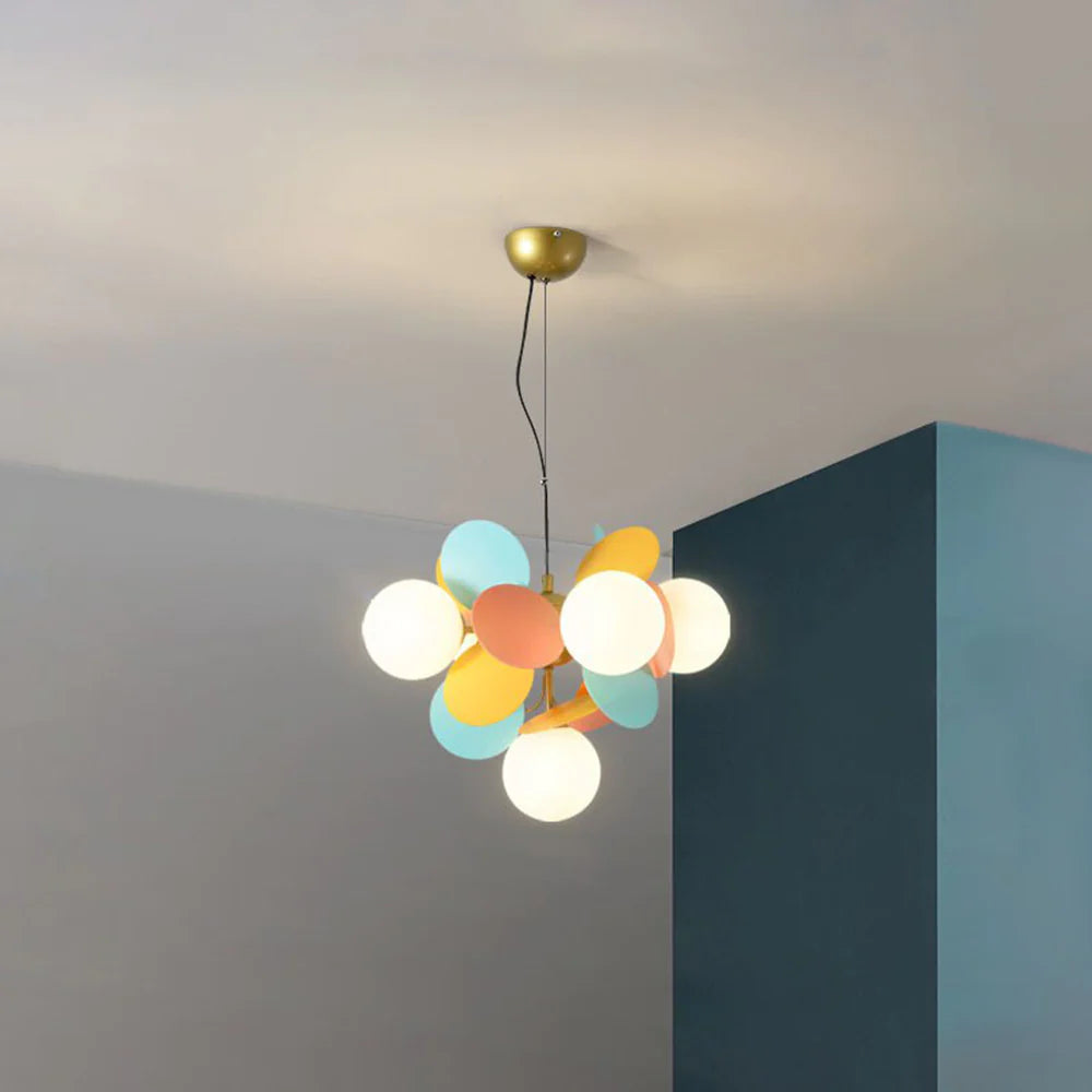 Modern Multicolored Flower-Branch Shaped Ceiling Chandelier Light