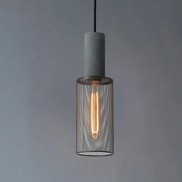 Modern Iron Grey Hanging Light Pendant Lampshade