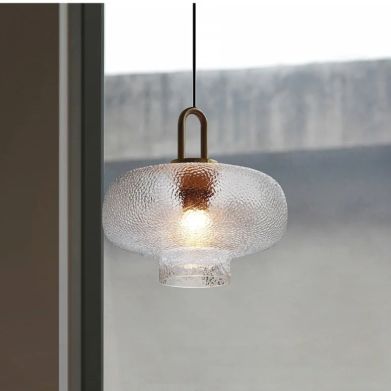 Clear Frosted Glass Pendant Light for Kitchen