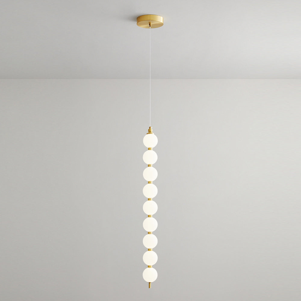 Modern White Ball LED Copper Pendant Light -Lampsmodern