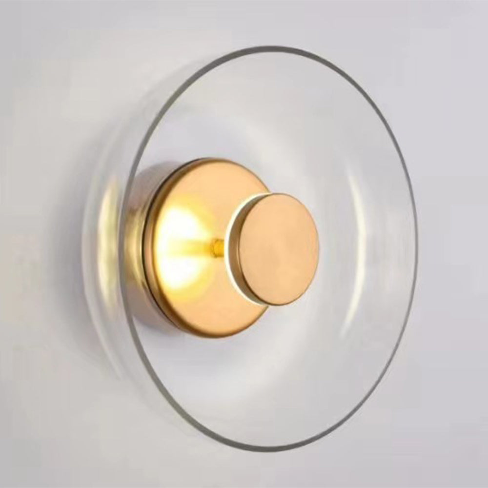 Glass Bowl Bedroom Bedside Wall Light