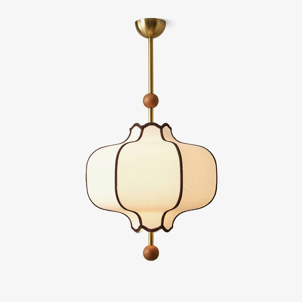 Lantern-shaped Fabric Pendant Lights for Living Room
