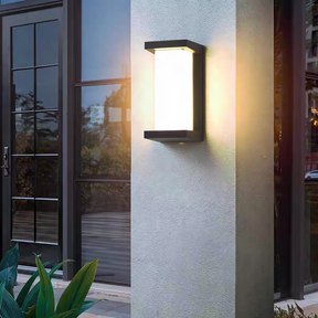 Black and White Acrylic Outdoor Wall Lantern for Porch