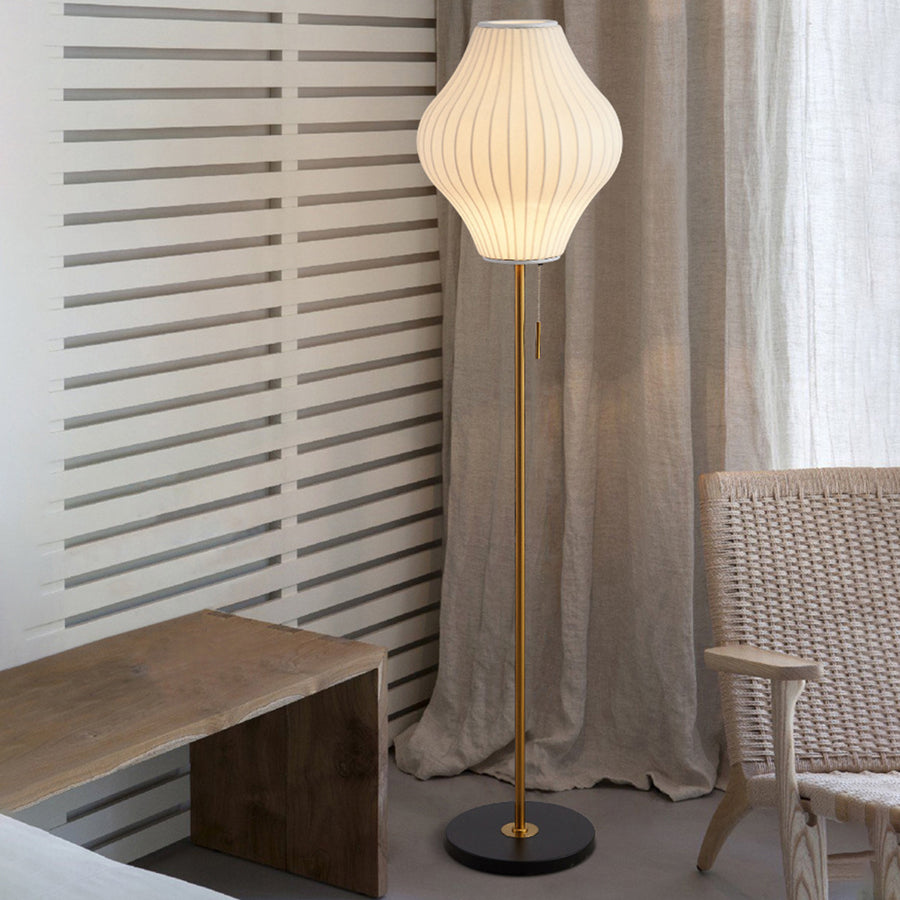Lampsmodern Classic Silk White Floor Lamp For Living Room Designer ...