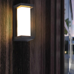 Black and White Acrylic Outdoor Wall Lantern for Porch