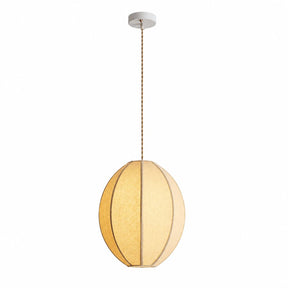 Natural Oval Fabric Pendant Lights for Living Room