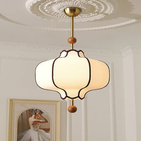 Lantern-shaped Fabric Pendant Lights for Living Room