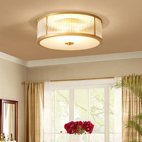 Vintage Round Simple Brass Ceiling Lamps