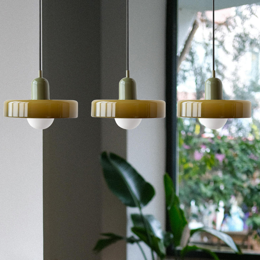 3 Heads Bauhaus Modern Simple Glass Pendant Light