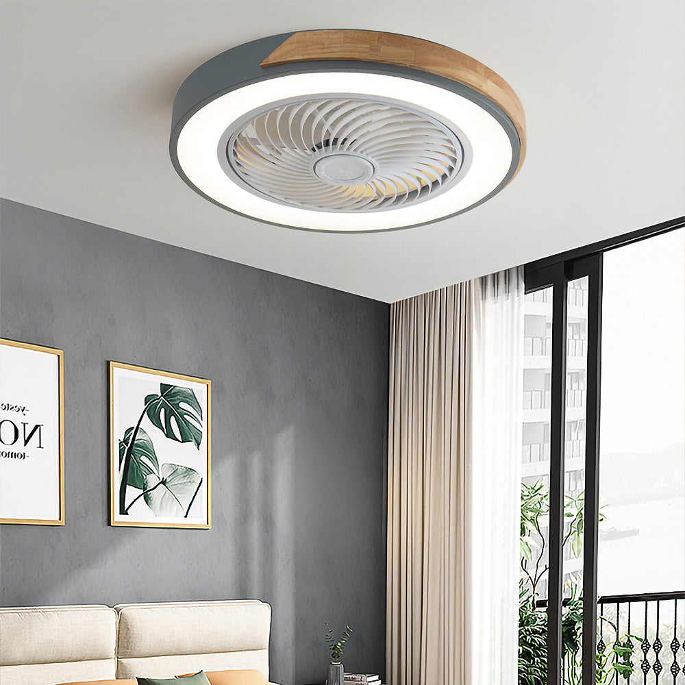 Modern Wood Ceiling Fans With LED Lights