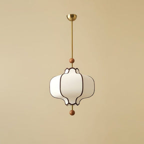 Lantern-shaped Fabric Pendant Lights for Living Room