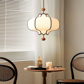 Lantern-shaped Fabric Pendant Lights for Living Room