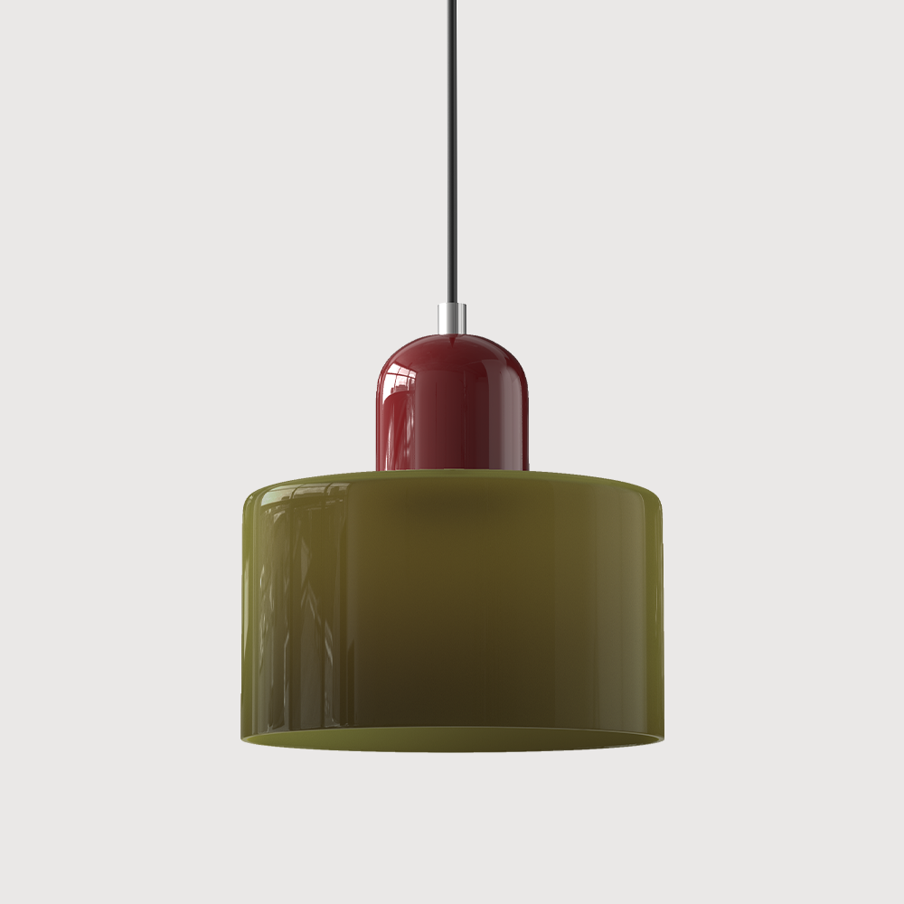 Bauhaus Minimalist Plug-in Glass Pendant Light for Kitchen Island
