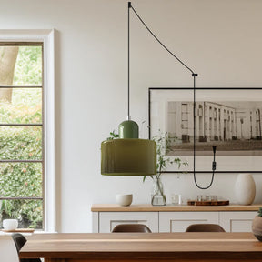Bauhaus Minimalist Plug-in Glass Pendant Light for Kitchen Island