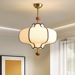 Lantern-shaped Fabric Pendant Lights for Living Room