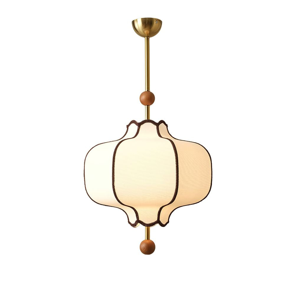 Lantern-shaped Fabric Pendant Lights for Living Room
