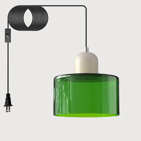 Bauhaus Minimalist Plug-in Glass Pendant Light for Kitchen Island