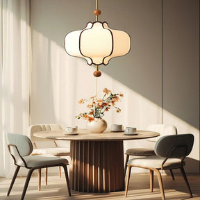 Lantern-shaped Fabric Pendant Lights for Living Room