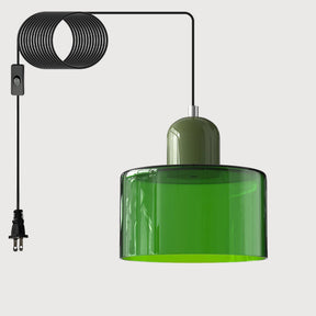 Bauhaus Minimalist Plug-in Glass Pendant Light for Kitchen Island