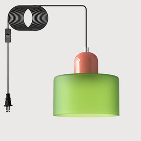 Bauhaus Minimalist Plug-in Glass Pendant Light for Kitchen Island