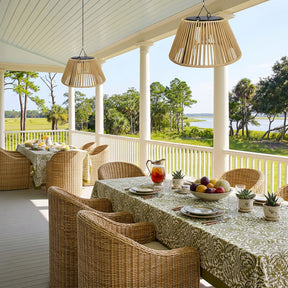 Vintage Rattan Pendant Light with Solar Hanging Lamp for Garden