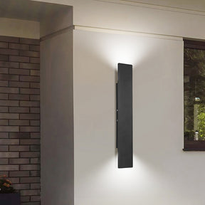 Modern Minimalist Aluminum Outdoor Black Wall Sconce