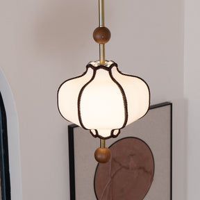Lantern-shaped Fabric Pendant Lights for Living Room