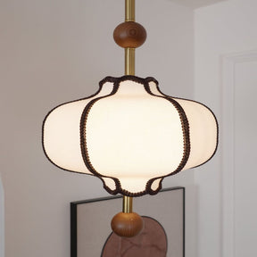 Lantern-shaped Fabric Pendant Lights for Living Room
